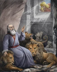 Daniel en el foso de los leones